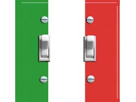 ITALY FLAG Double Switch Plate