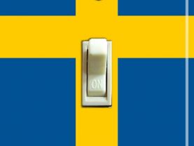 SWEDEN Flag Single Switch Plate