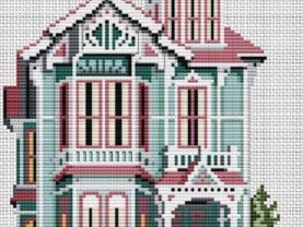 pdf | Counted Vintage Cross Stitch Pattern | Broadway Street, San Francisco
