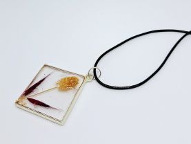 Necklace, Pendant 4, Handmade, epoxy resin
