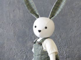 Bunny Rabbit Handmade OOAK Toy