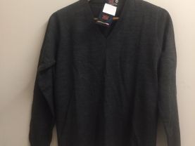 2. Men vintage dark gray V neck size M  Sweater