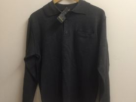 22. Size M Gray Men Polo Unworn New Vintage Sweater