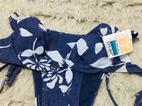 Size  Small Retro Bikini Blue Floral Women